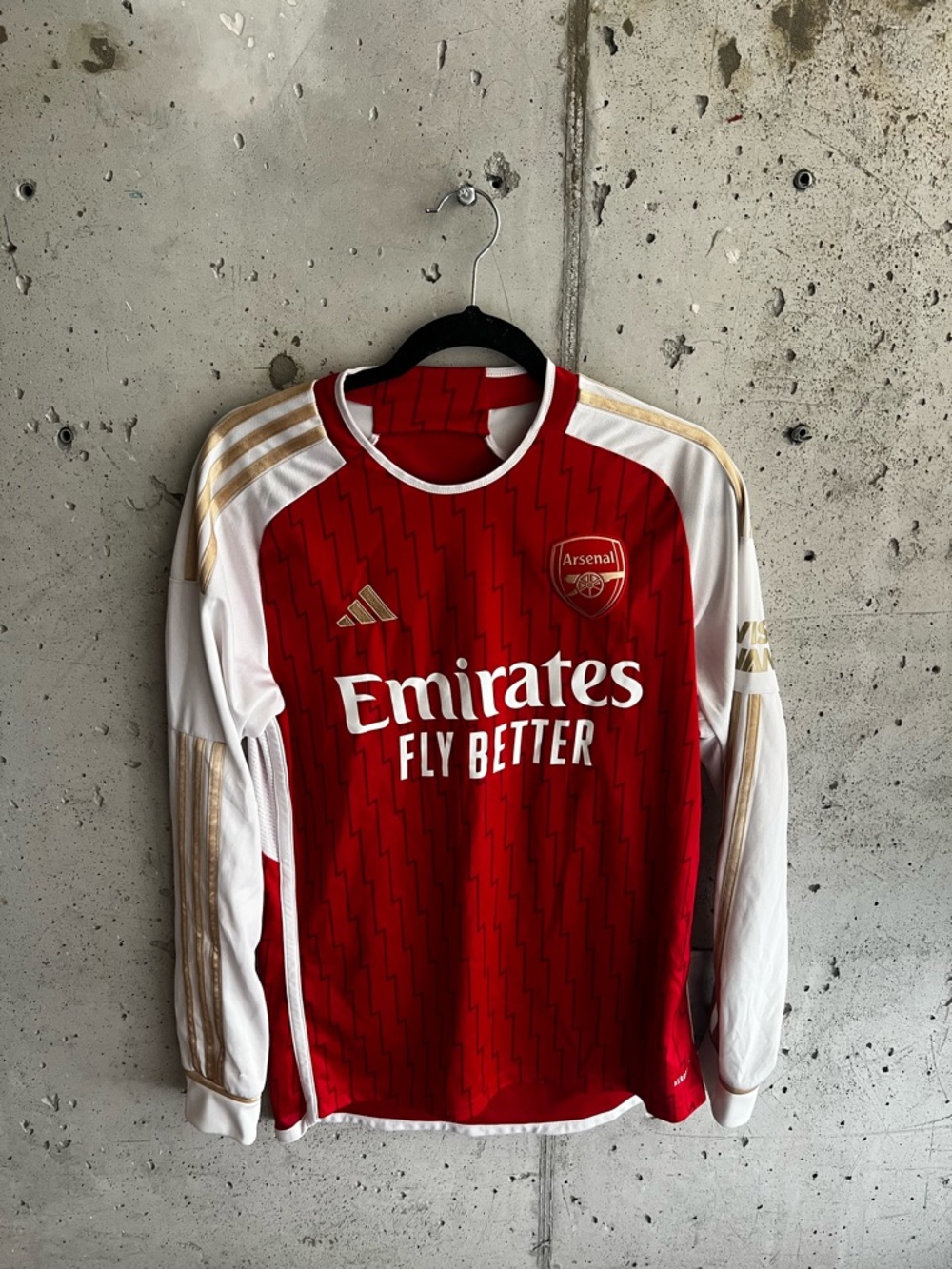 Arsenal Emirates 'Fly Better' Home Jersey - Red & White